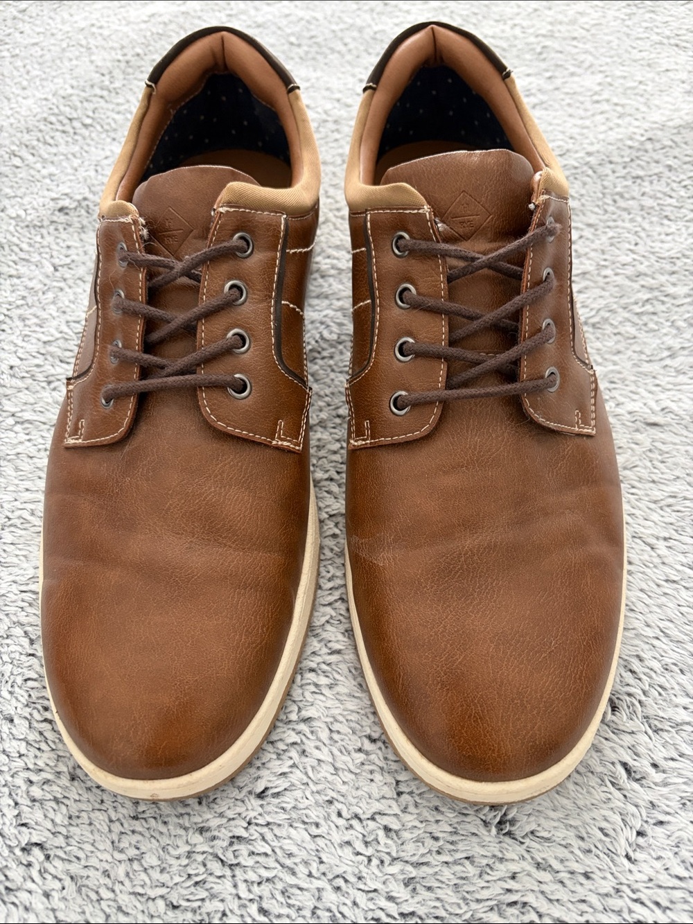 Men's Hawker Rye Larelissi faux Leather Casual Oxford Size 11.5